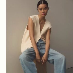 Anthropologie The Willa Oversized Sweater Vest